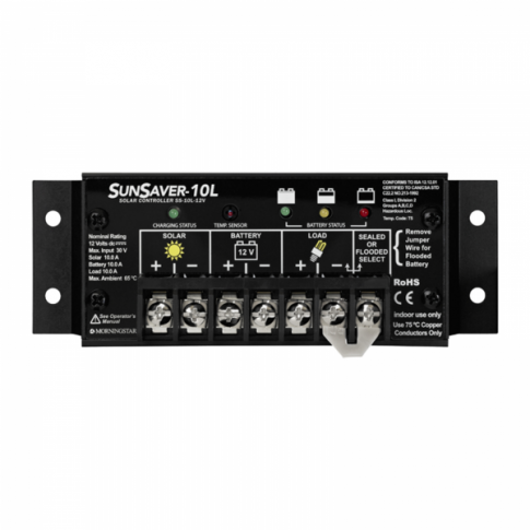 MORNINGSTAR SUNSAVER 10A 12V SOLAR CHARGE CONTROLLER FOR MOTORHOMES, BOATS, MARINE, OIL AND GAS, TELECOM AND INSTRUMENTATION