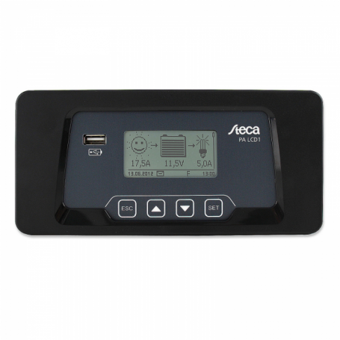 STECA PA LCD1 REMOTE METER / DISPLAY WITH 5M CABLE FOR STECA SOLARIX 20A DUAL BATTERY SOLAR CHARGE CONTROLLER