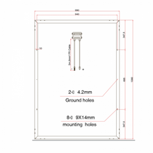 Load image into Gallery viewer, 250W 12V SOLAR PANEL WITH 5M CABLE
