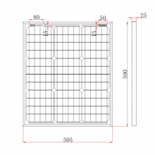 Load image into Gallery viewer, 50W 12V SOLAR PANEL WITH 5M CABLE
