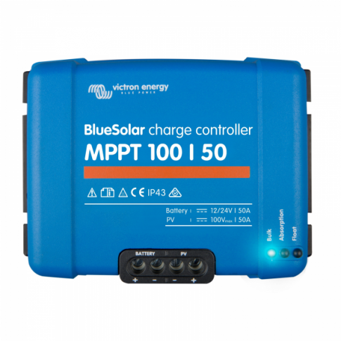 VICTRON BLUESOLAR MPPT 100/50 50A SOLAR CHARGE CONTROLLER FOR SOLAR PANELS UP TO 700W (12V) / 1400W (24V) UP TO 100V