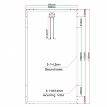 Load image into Gallery viewer, 320W 12V SOLAR PANEL WITH 5M CABLE
