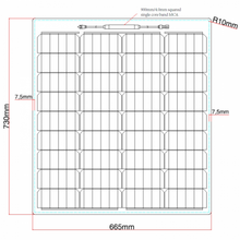 Load image into Gallery viewer, 80W REINFORCED SEMI-FLEXIBLE SOLAR PANEL WITH A DURABLE ETFE COATING
