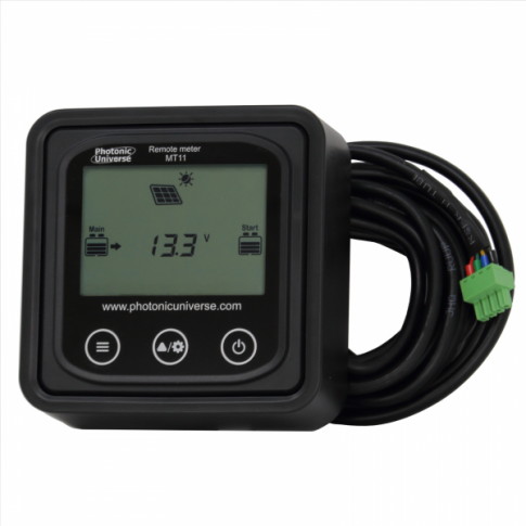 REMOTE METER/DISPLAY MT11 WITH 5M CABLE FOR 10A-30A DM SERIES DUAL BATTERY MPPT SOLAR CHARGE CONTROLLERS