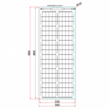 Load image into Gallery viewer, 50W REINFORCED NARROW SEMI-FLEXIBLE SOLAR PANEL WITH A DURABLE ETFE COATING
