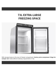 Load image into Gallery viewer, Arana Leisure 185 litre compressor fridge freezer 12/24v
