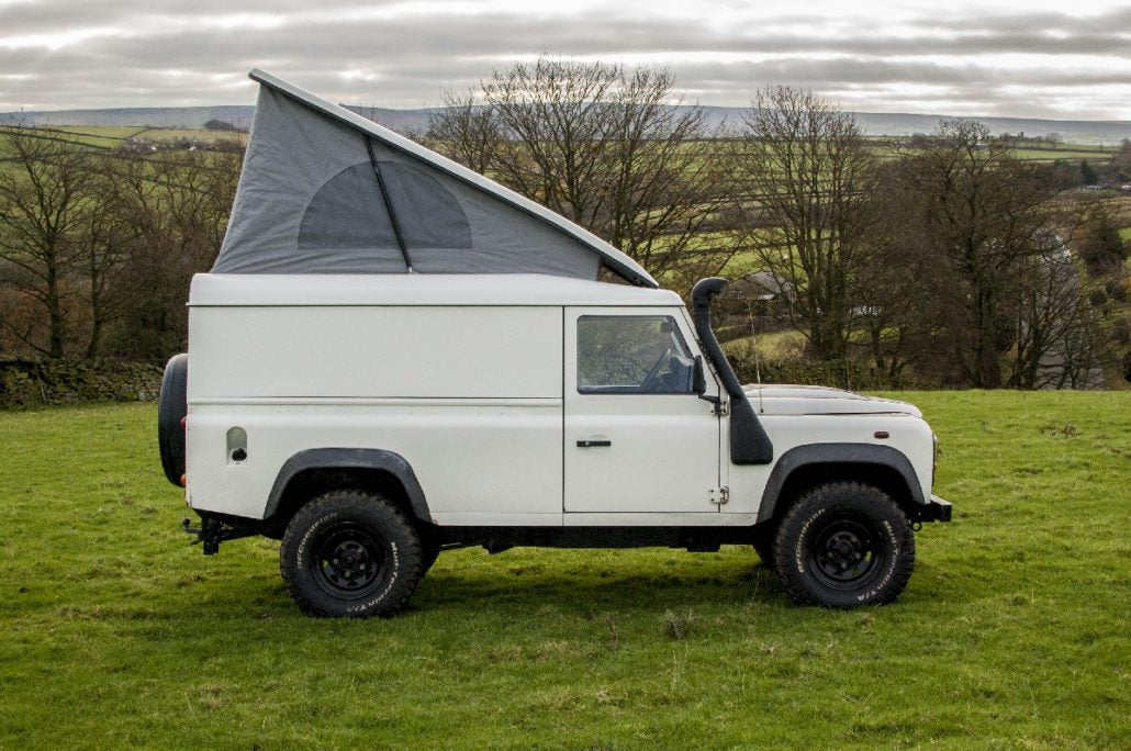 Drivelodge Land Rover Defender 110 elevating roof and fitting