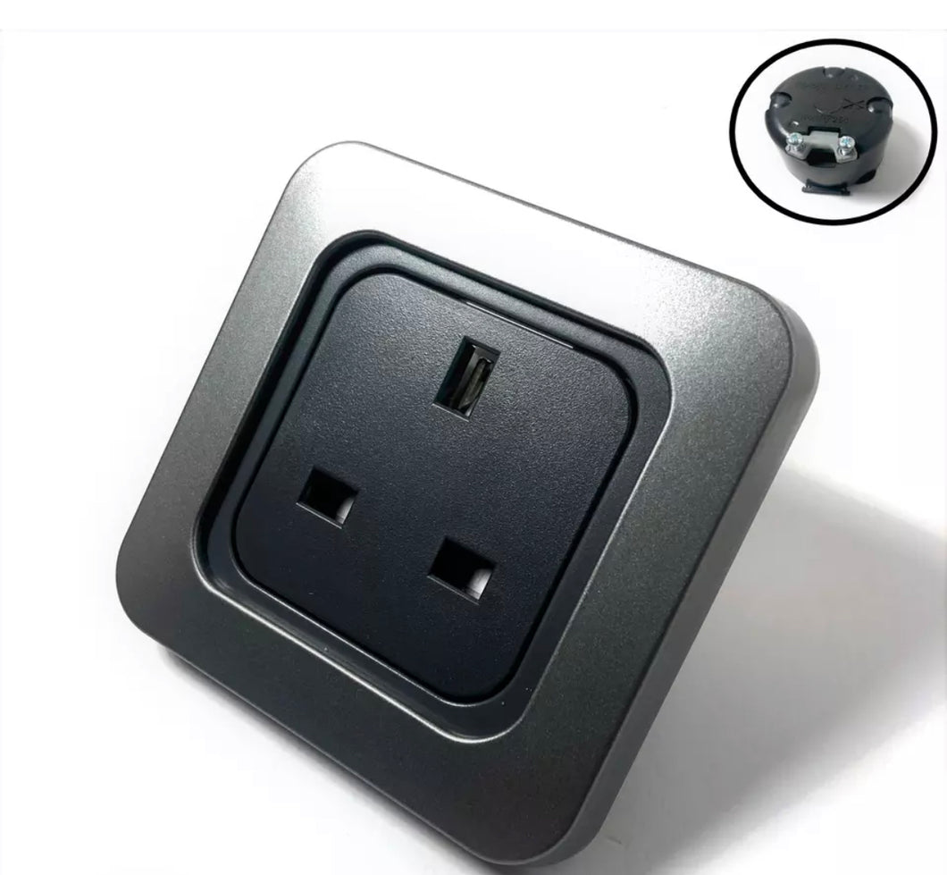 CBE Double USB, 240v Socket and 12v Socket