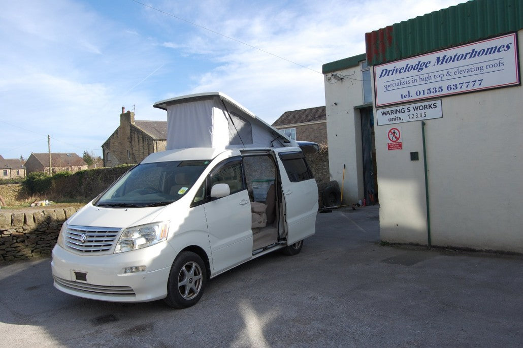 Drivelodge Toyta Alphard Pre 2008 elevating roof and fitting