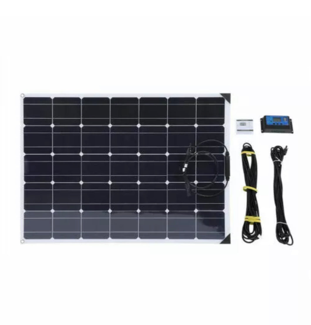 150W 12V Solar Panel Kit Battery Charger+20A Controller for Caravan Van Boat RV